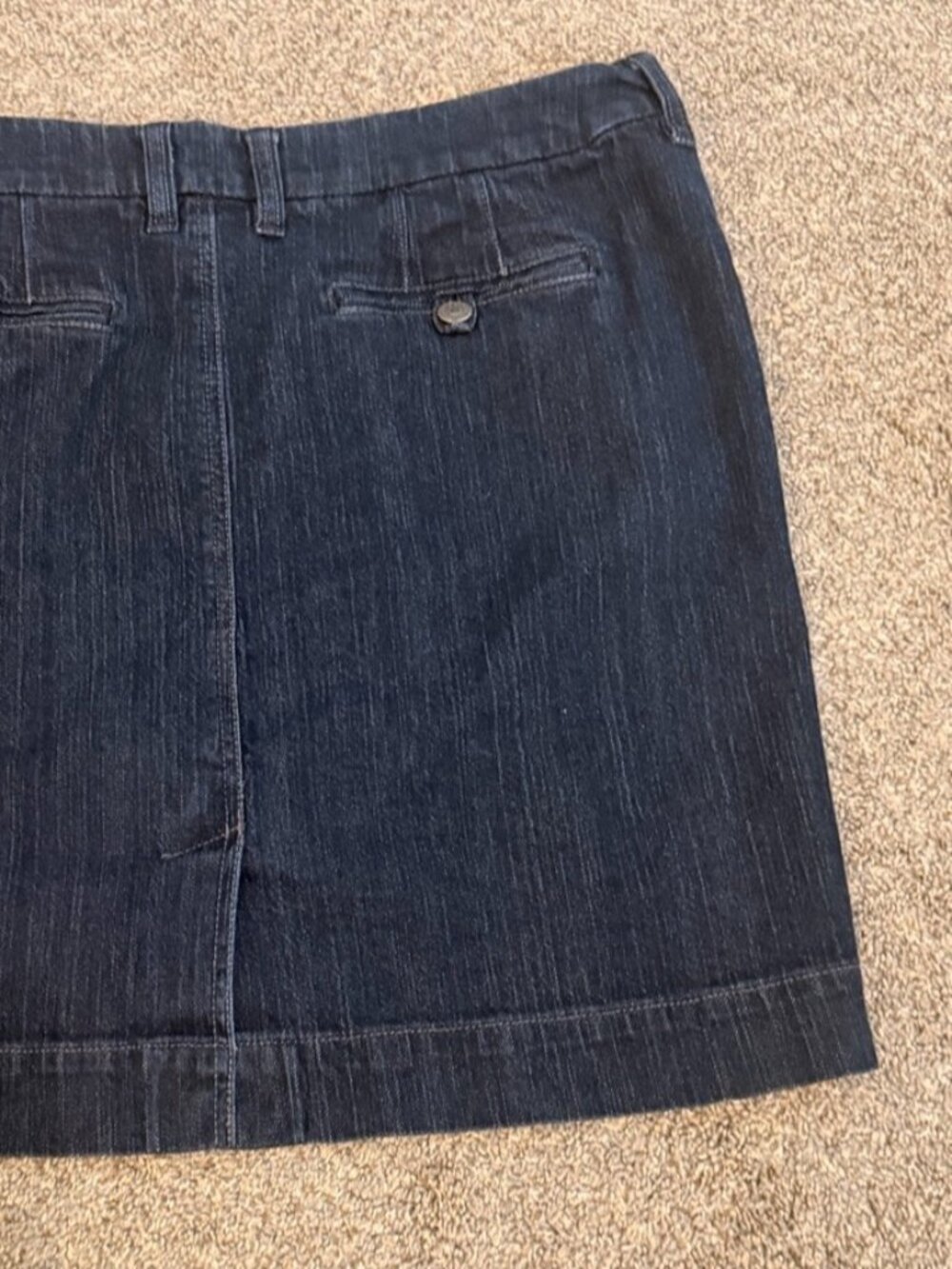 women’s dark wash denim skirt - 38” Waist - Picture 2 of 2